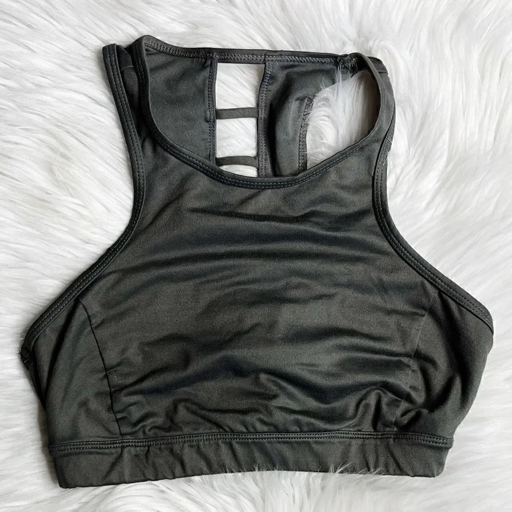 Joy Lab Cut Out back Sports Bra Grey Size XS - Picture 4 of 6